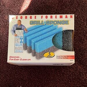 1 George Foreman Grill Sponge - Blue and Gray
